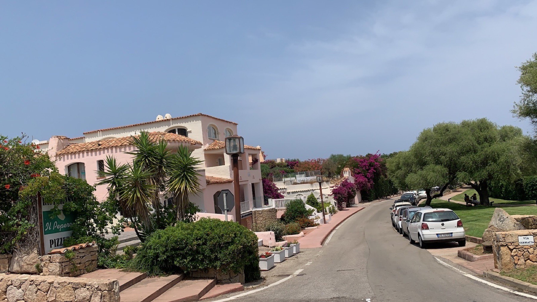 Costa Smeralda landscape near Spiaggia del Principe, granite headlands and turquoise water