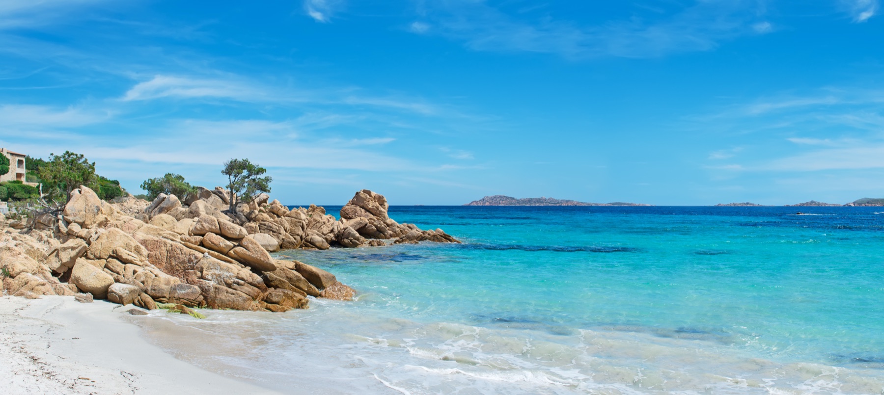 Spiaggia di Capriccioli with turquoise water, a 5-minute drive from Porto Cervo