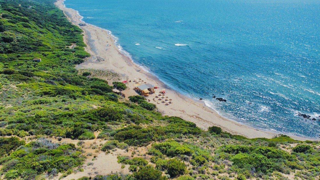 Aerial coastline